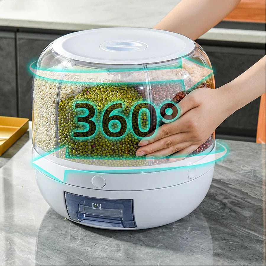 Dispensador de alimentos giratório 360°